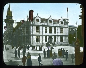Parijse Expositie: Hongaars Paviljoen, Parijs, Frankrijk, 1900 door French Photographer